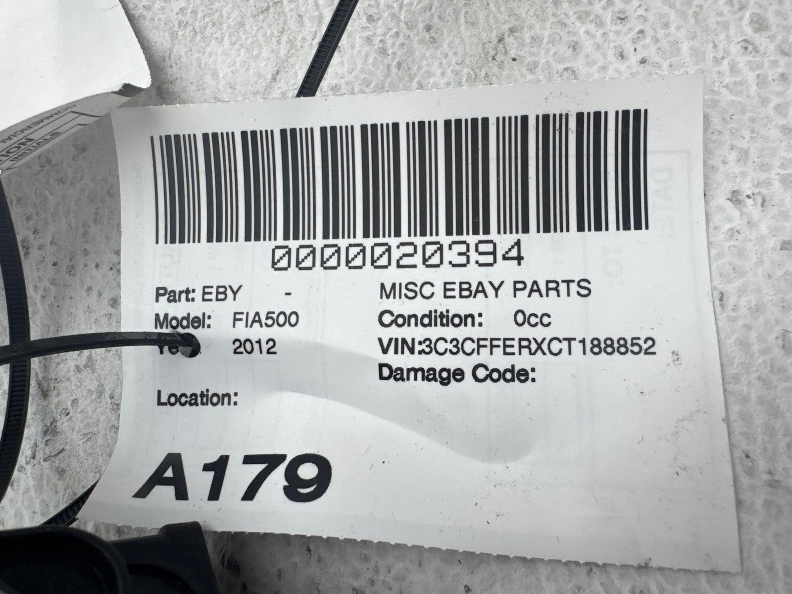 12-19 Fiat 500 Front Door Left Lock Latch Actuator Oem