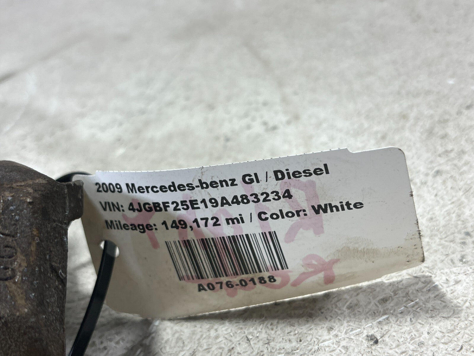 06-12 Mercedes Gl320 Gl350 Gl450 Ml500 Rear Right Side Brake Caliper
