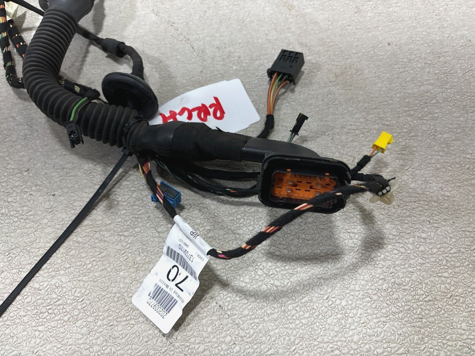 07-10 Mercedes Gl450 X164 Rear Left Side Door Wire Wiring Harness 13709770