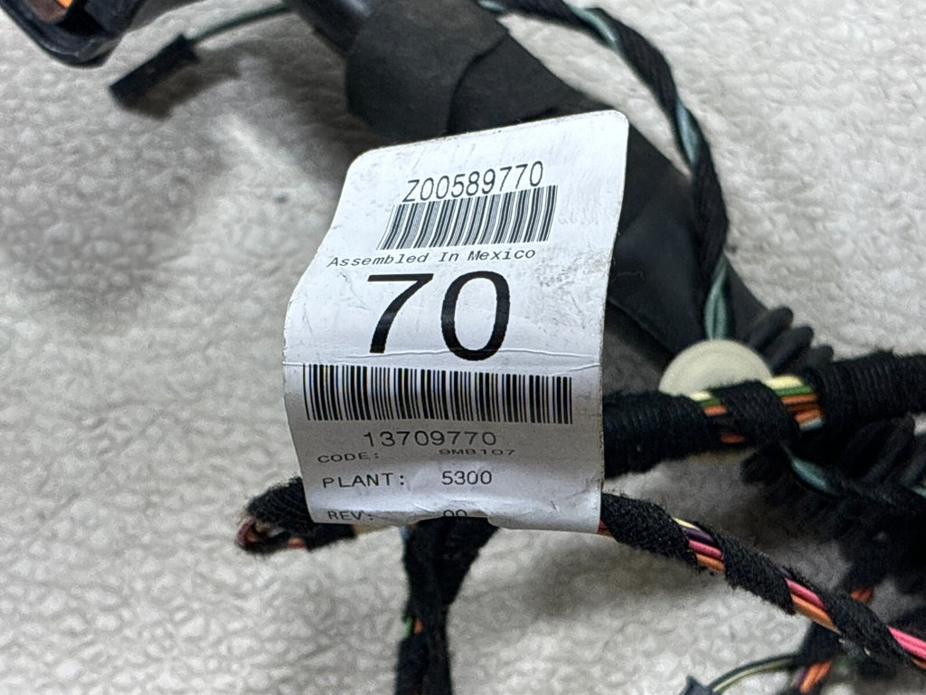 07-10 Mercedes Gl450 Gl320 Rear Right Side Door Wire Wiring Harness 13709770