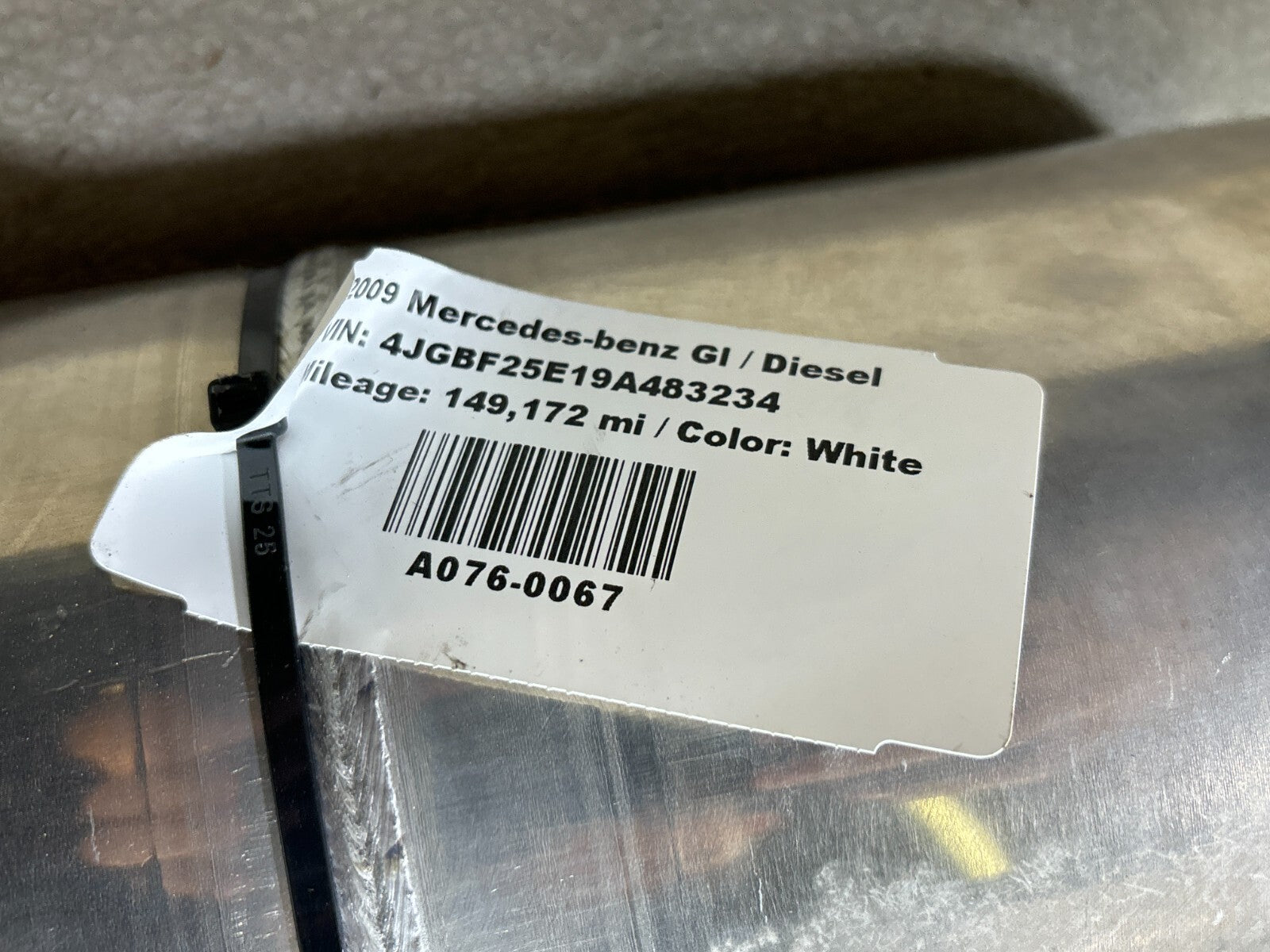 03-12 Mercedes Ml Gl Airmatic Suspension Air Compressor Cylinder Rear Diesel