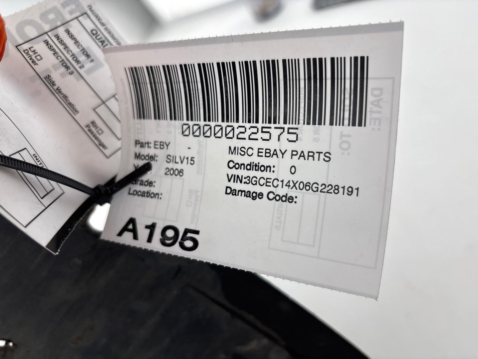 04-07 Chevy Silverado 1500 Front Left Fender Inner Liner Splash Shield Guard OEM