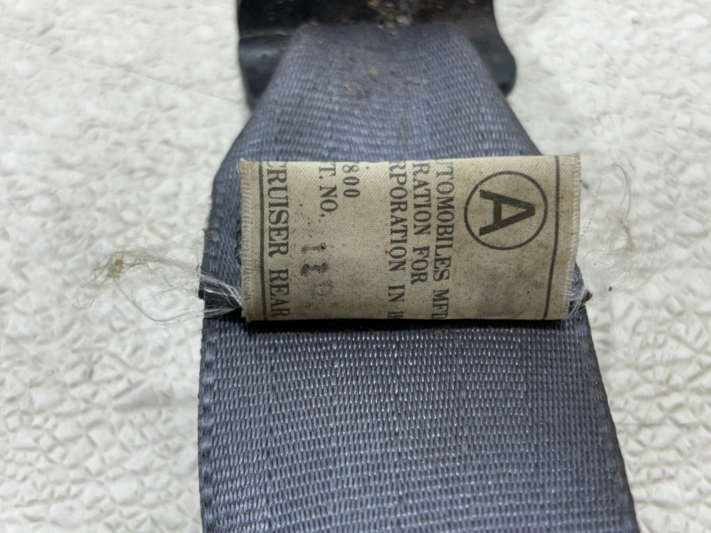 1992 Toyota Land Cruiser Rear Left Side Seat Belt Seatbelt Retractor Black Oem