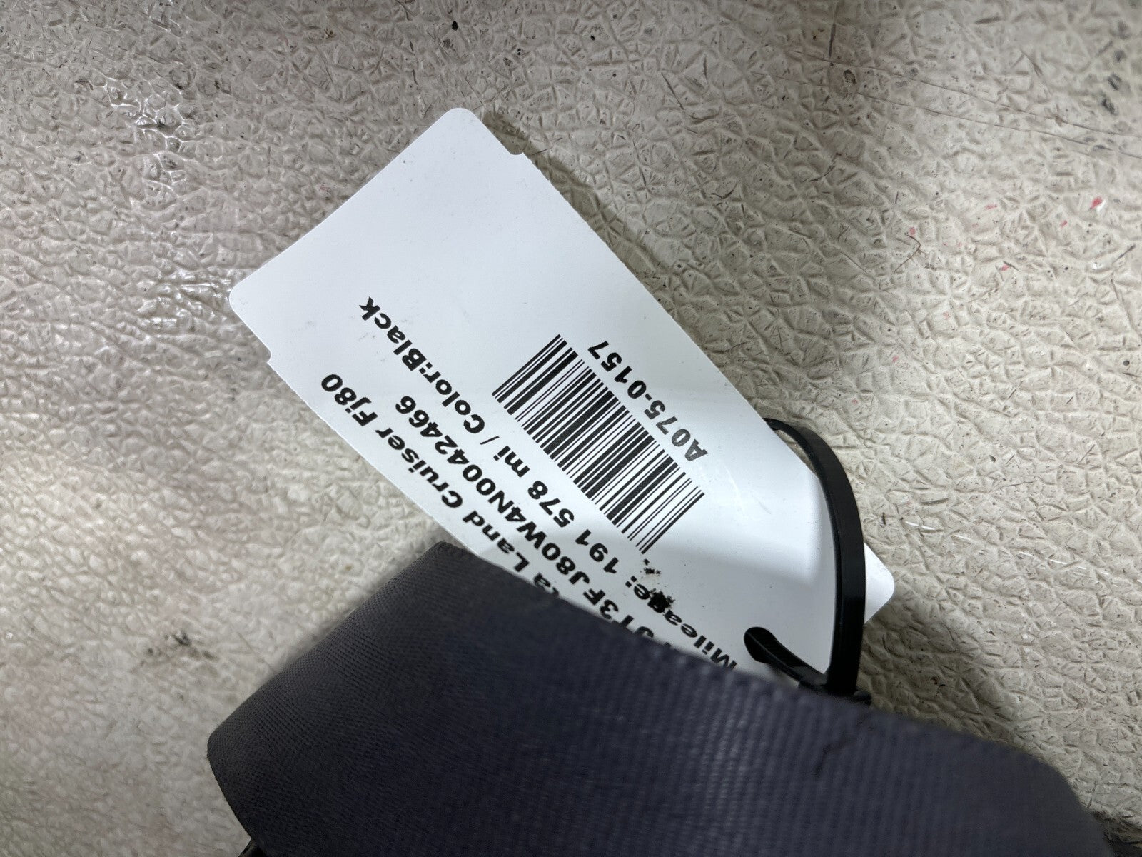 1992 Toyota Land Cruiser Rear Left Side Seat Belt Seatbelt Retractor Black Oem