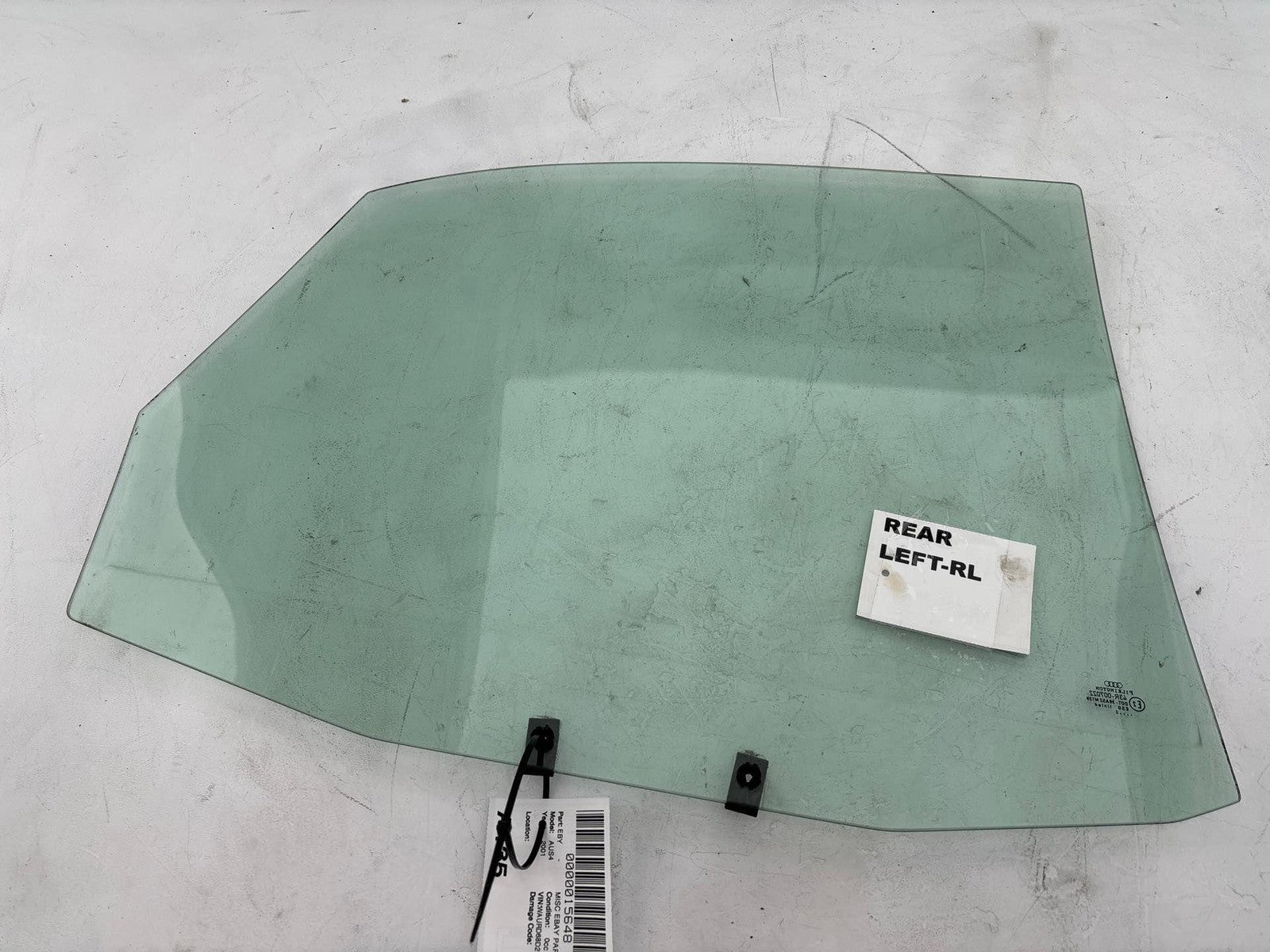 2000-2002 Audi S4 Sedan Left Rear Door Window Glass OEM