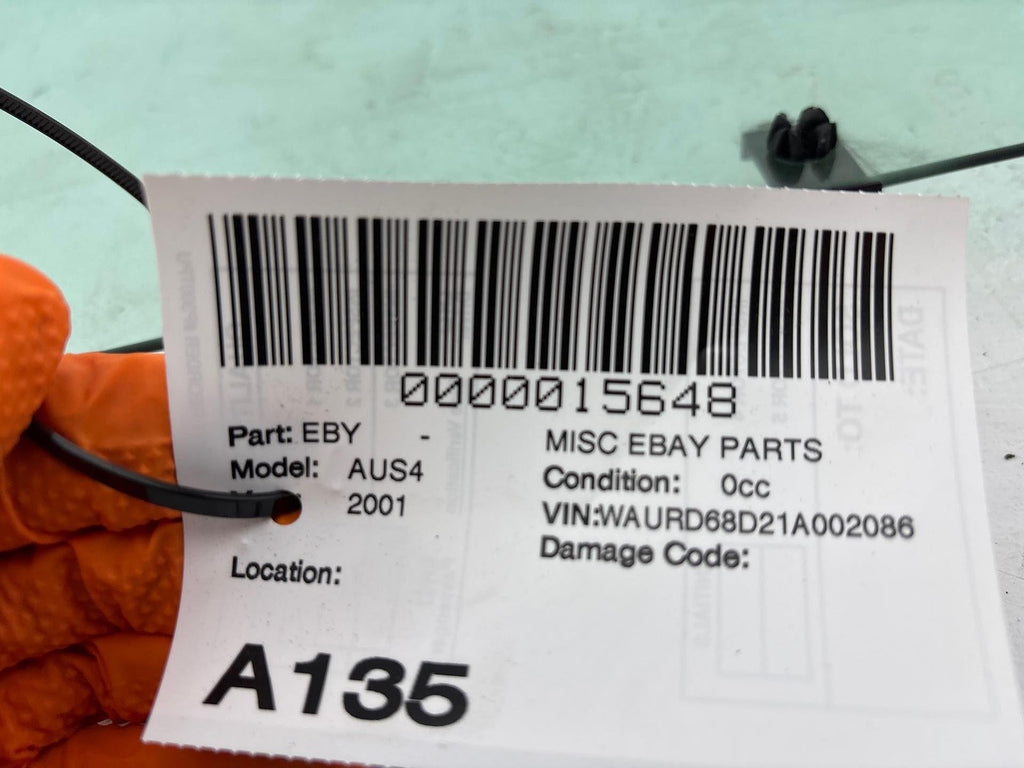 2000-2002 Audi S4 Sedan Left Rear Door Window Glass OEM