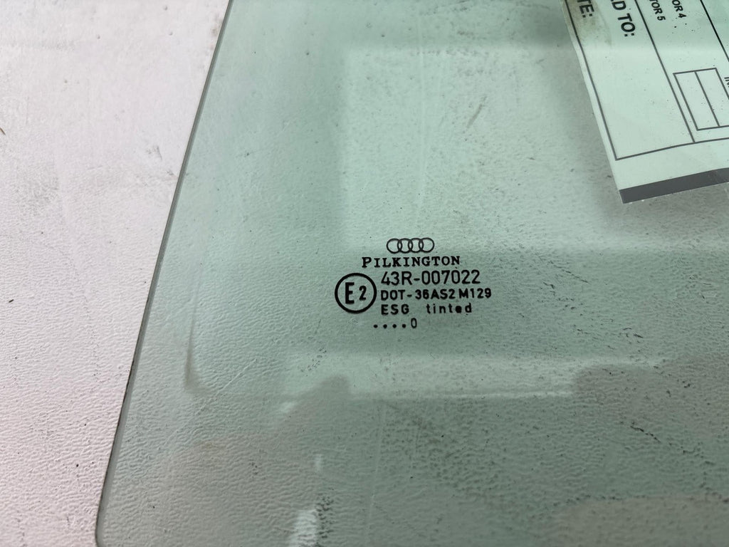 2000-2002 Audi S4 Sedan Left Rear Door Window Glass OEM