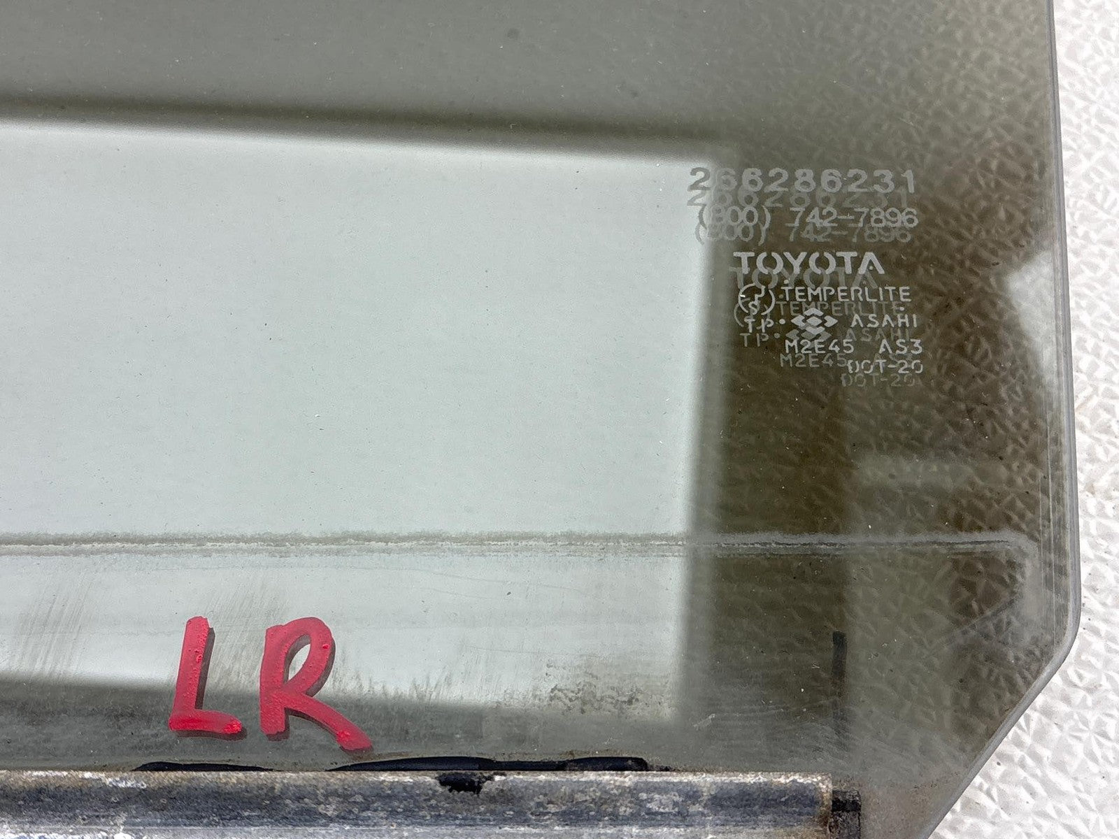 1991 - 1998 Toyota Land Cruiser Rear Left Door Glass Window OEM