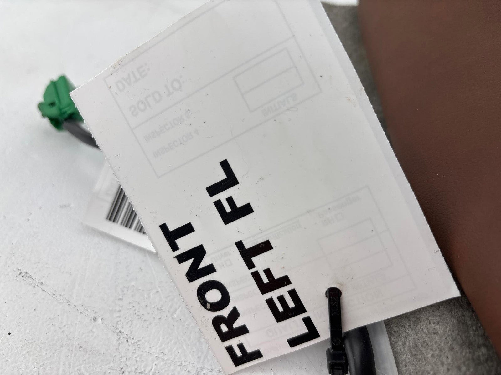 12-18 Fiat 500 Front Left Lower Seat Bottom Cushion Oem