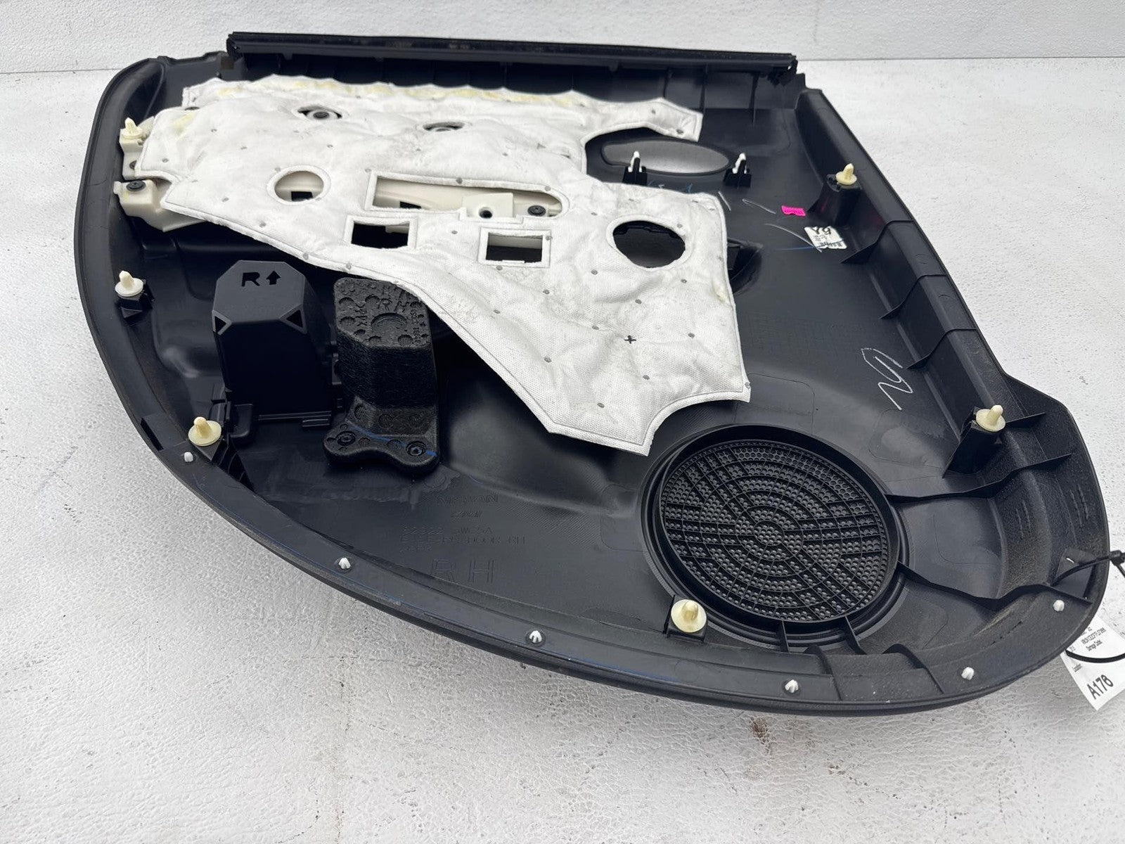 14-19 Nissan Versa Hatchback Rear Right Door Panel Trim Cover Oem