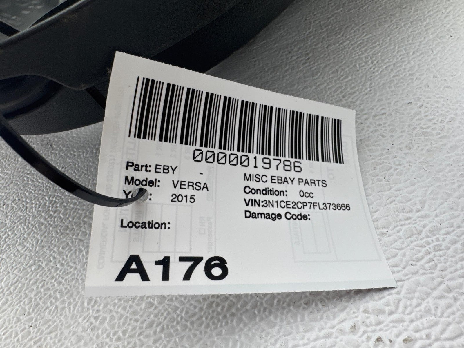 14-19 Nissan Versa Hatchback Rear Right Door Panel Trim Cover Oem