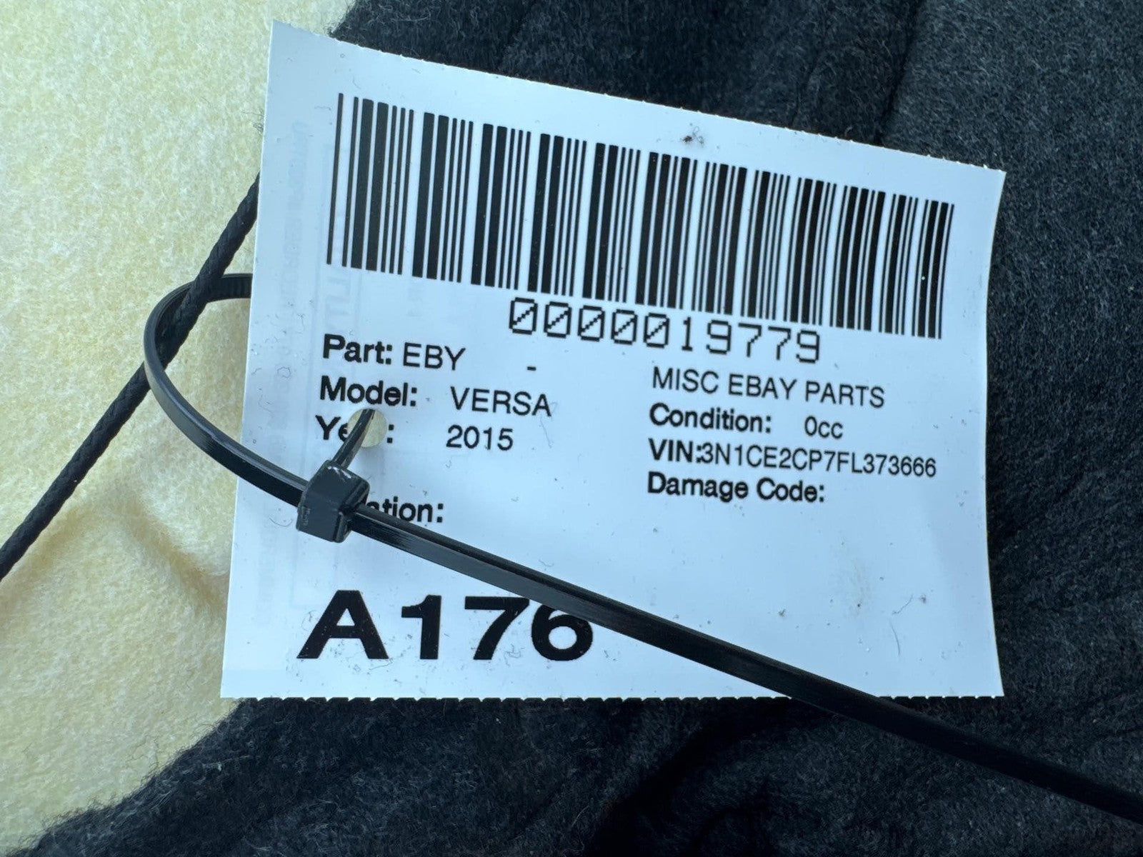 15 Nissan Versa Hatchback Front Left Lower Seat Bottom Cushion Oem