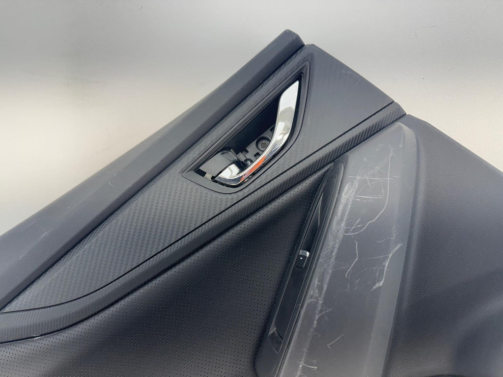 18-23 Subaru Crosstrek Rear Left Interior Door Trim Panel Black