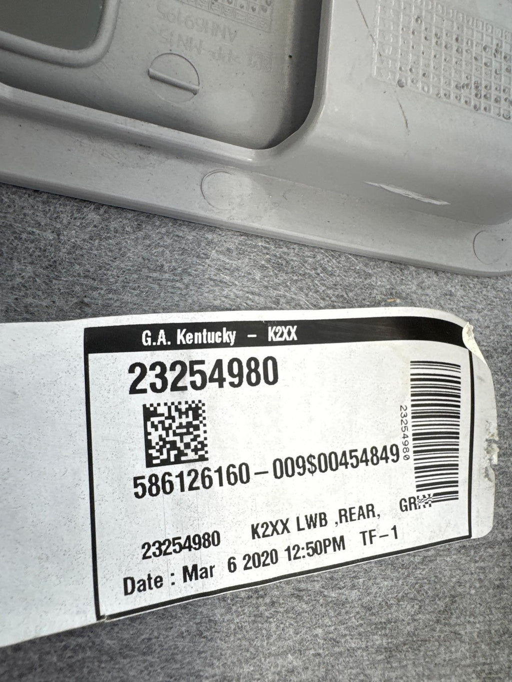 15-20 Gmc Yukon Xl 1500 Rear Roof Headliner Ceiling Panel Trim Cover Oem