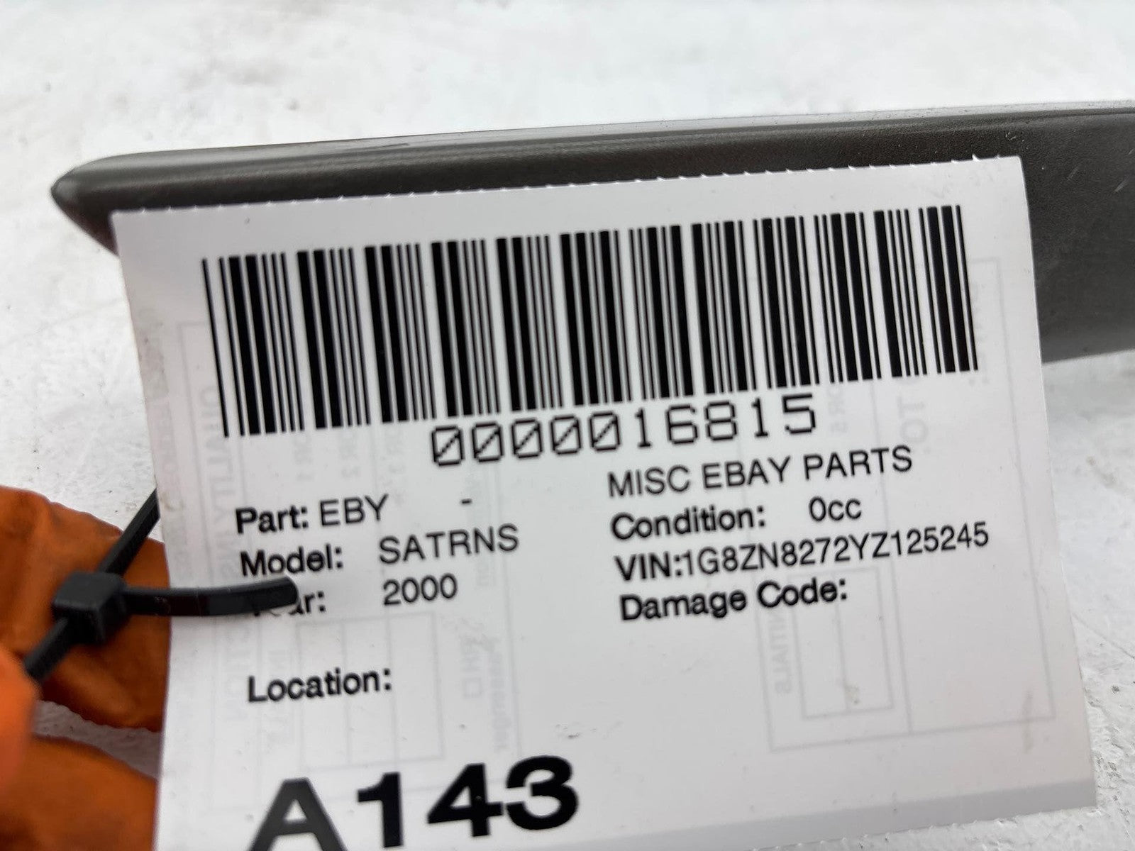 00-02 Saturn S Sw2 Passenger Side Rocker Moulding Oem