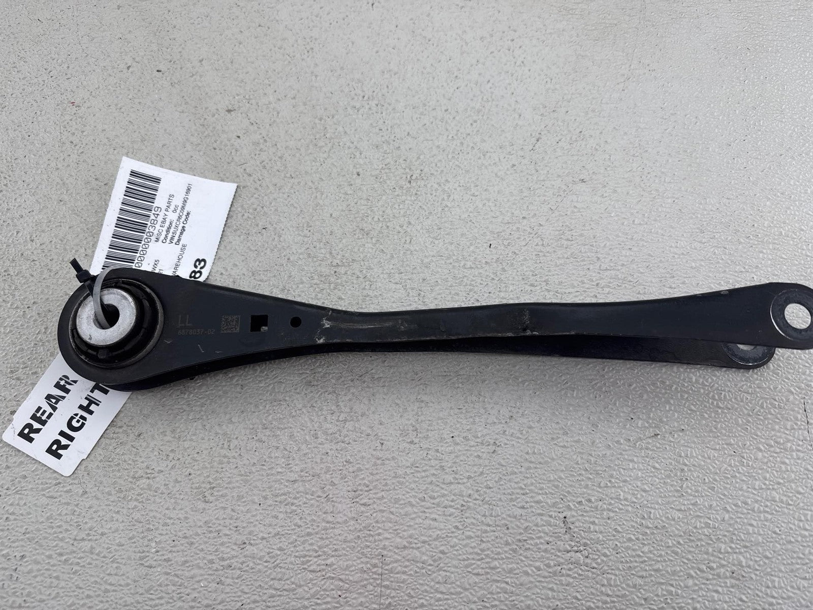 19-23 BMW X5 G05 REAR RIGHT TRAILING ARM WITH RUBBER BUSHING 33306878037 OEM