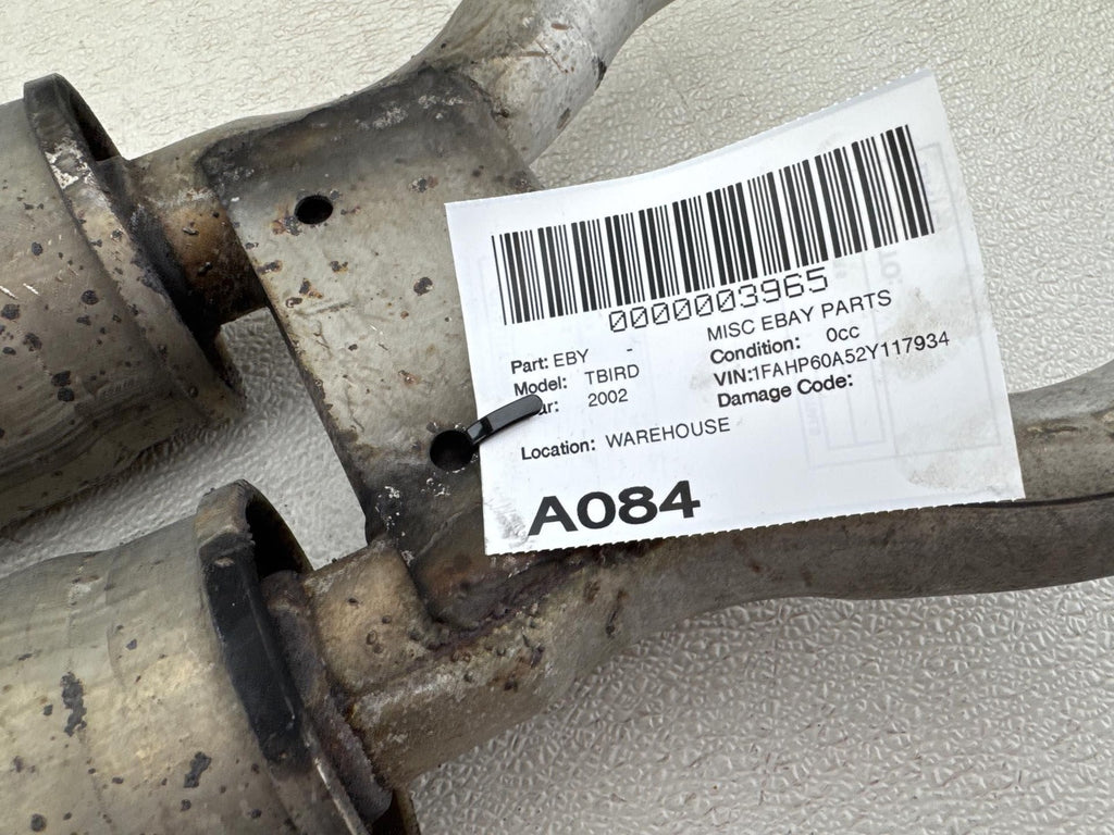 02-05 Ford Thunderbird 3.9L Exhaust Central Resonator Mid Pipe Silencer OEM