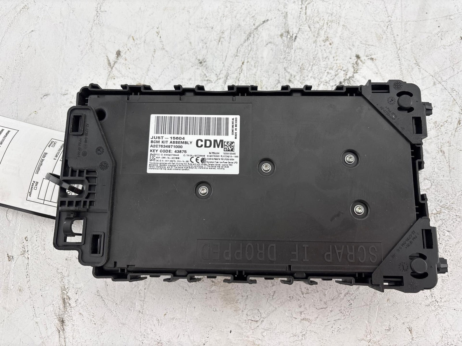 14-20 FORD FUSION 2.0L Multifunction Relay Control Module Computer DG9T14B476B