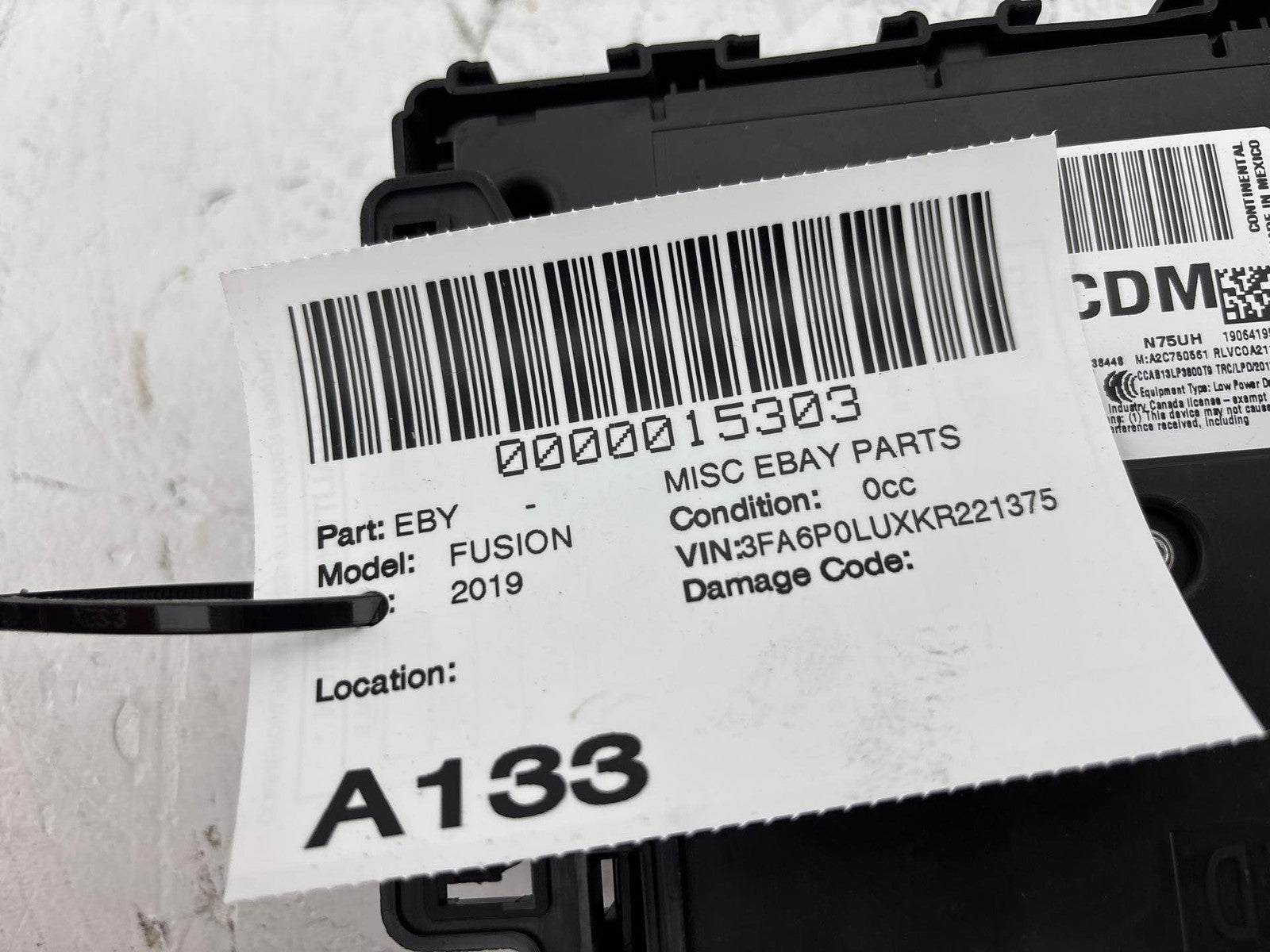 14-20 FORD FUSION 2.0L Multifunction Relay Control Module Computer DG9T14B476B