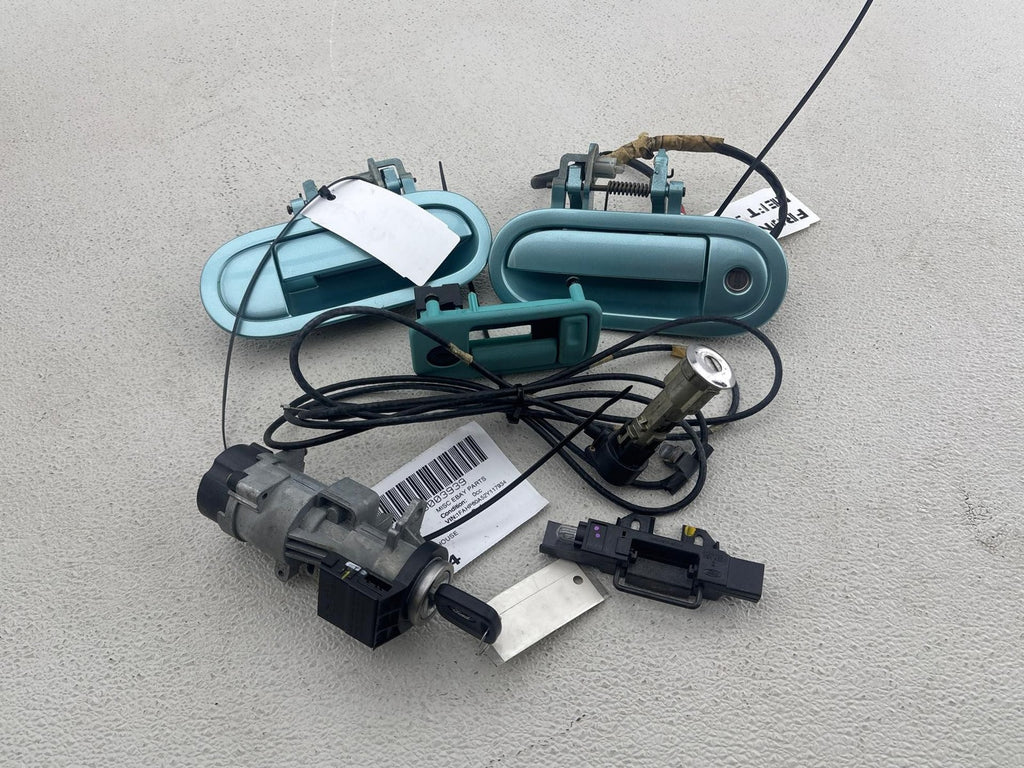 02-05 FORD THUNDERBIRD IGNITION SWITCH LOCK CYLINDER KEY SET + HANDLES OEM