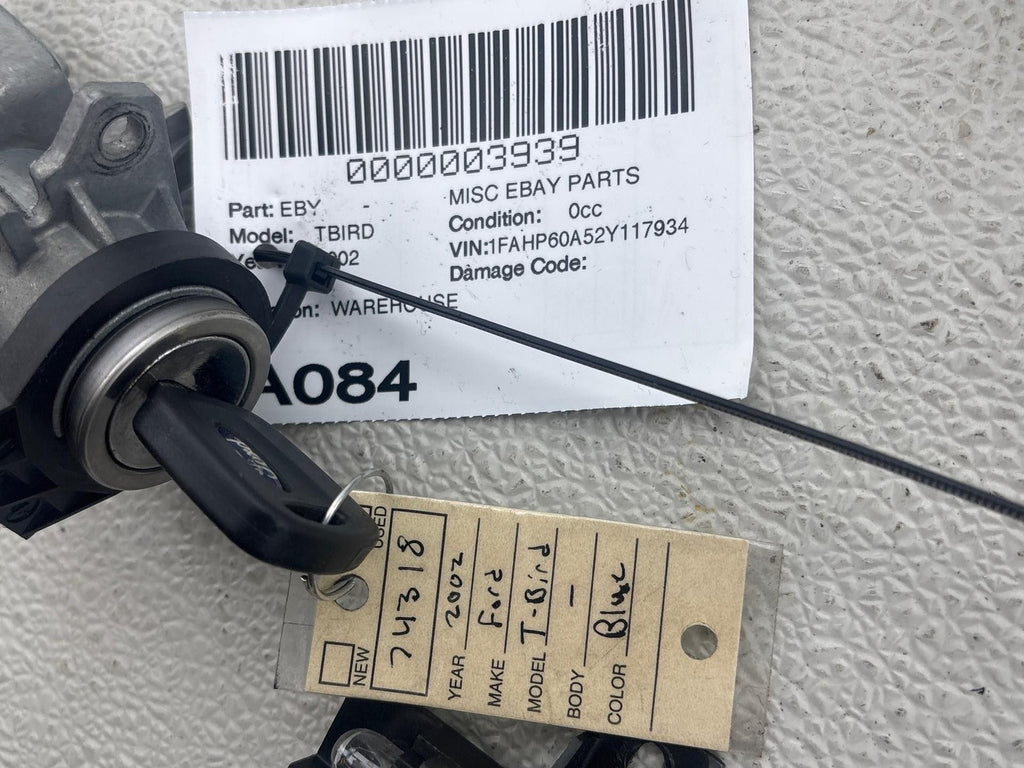 02-05 FORD THUNDERBIRD IGNITION SWITCH LOCK CYLINDER KEY SET + HANDLES OEM