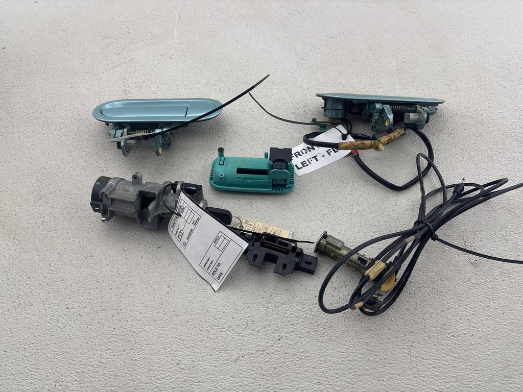 02-05 FORD THUNDERBIRD IGNITION SWITCH LOCK CYLINDER KEY SET + HANDLES OEM