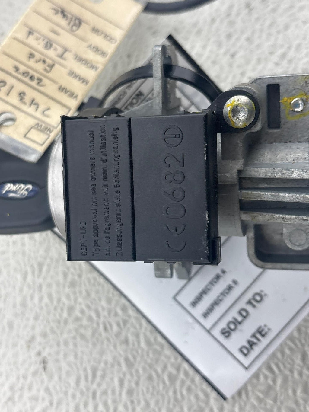 02-05 FORD THUNDERBIRD IGNITION SWITCH LOCK CYLINDER KEY SET + HANDLES OEM