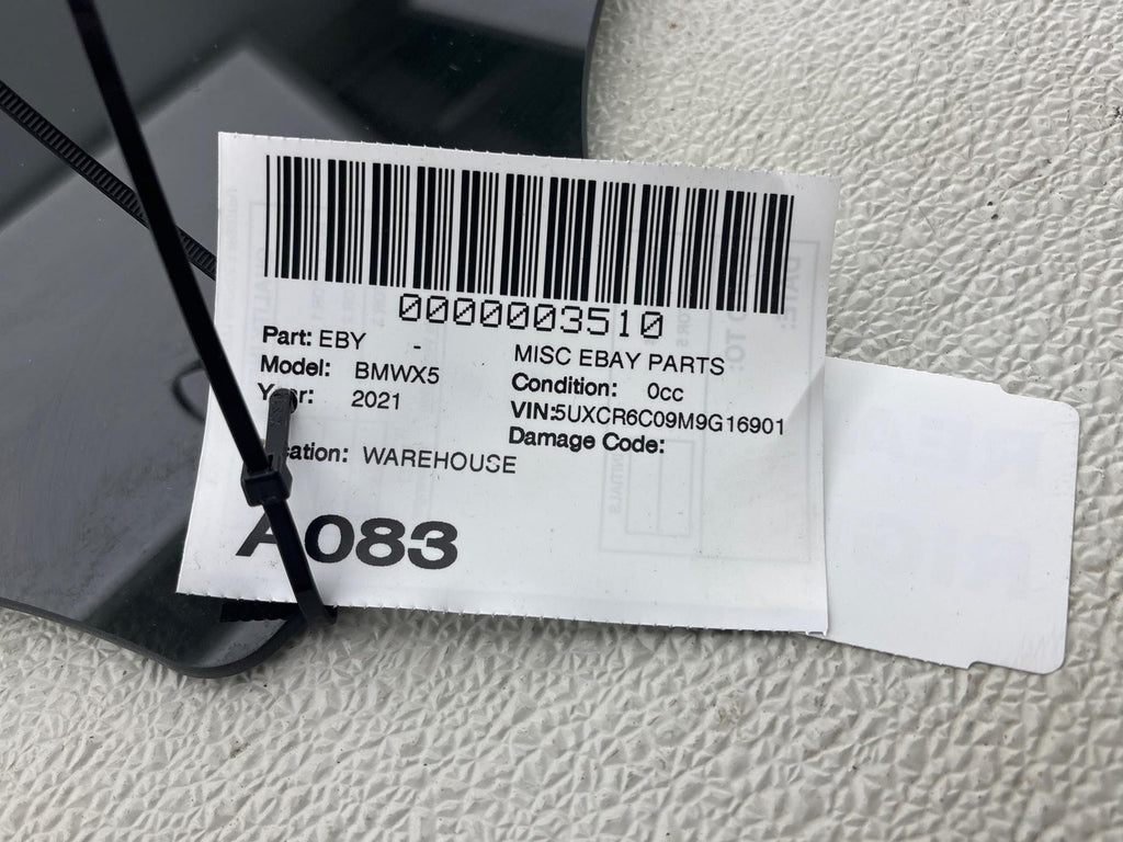 19-23 BMW X5 Passenger Right Side Rear Door Window Door Glass RH