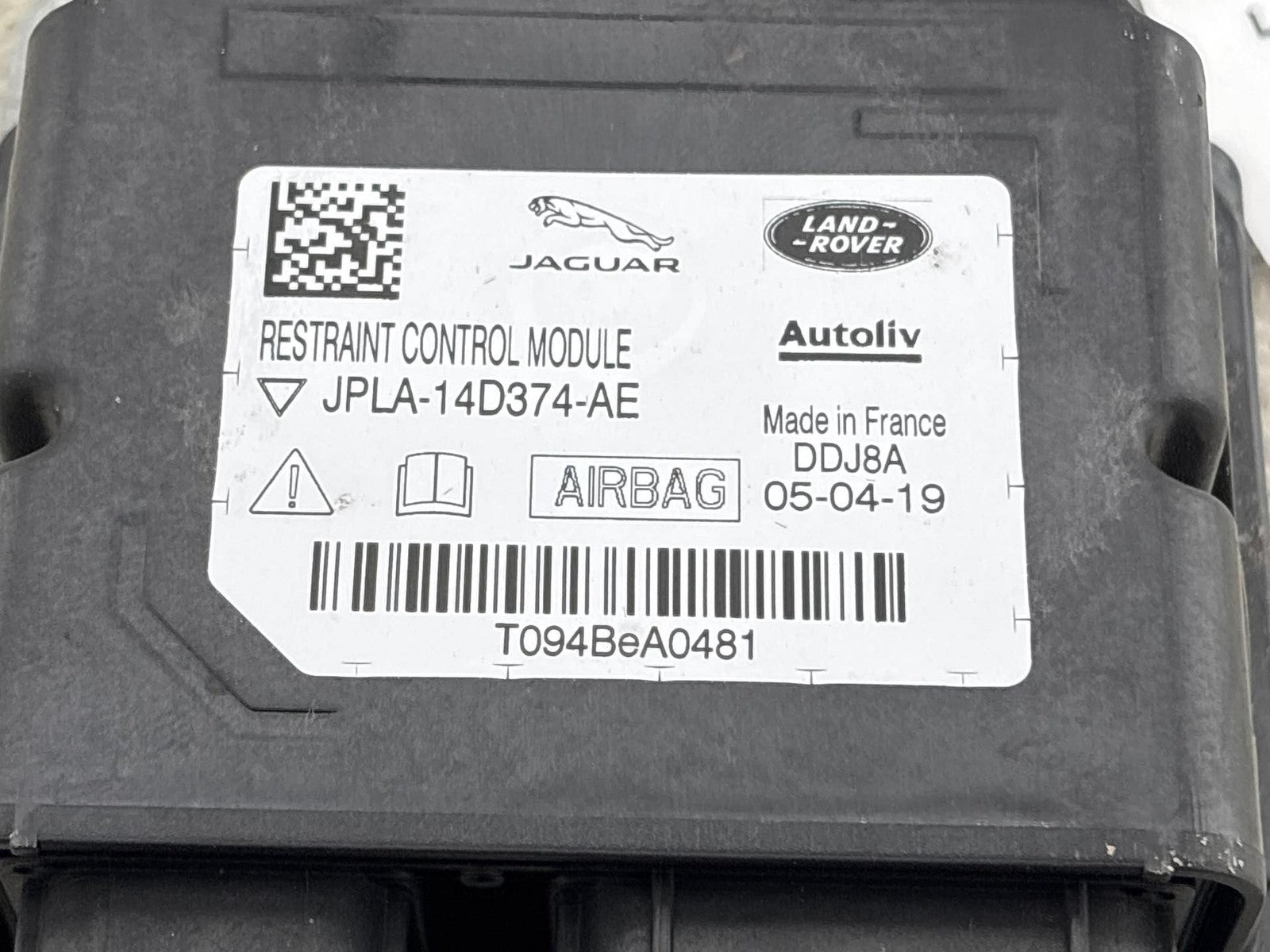 18-22 Range Rover HSE SRS Module Control Unit JPLA14D374AE