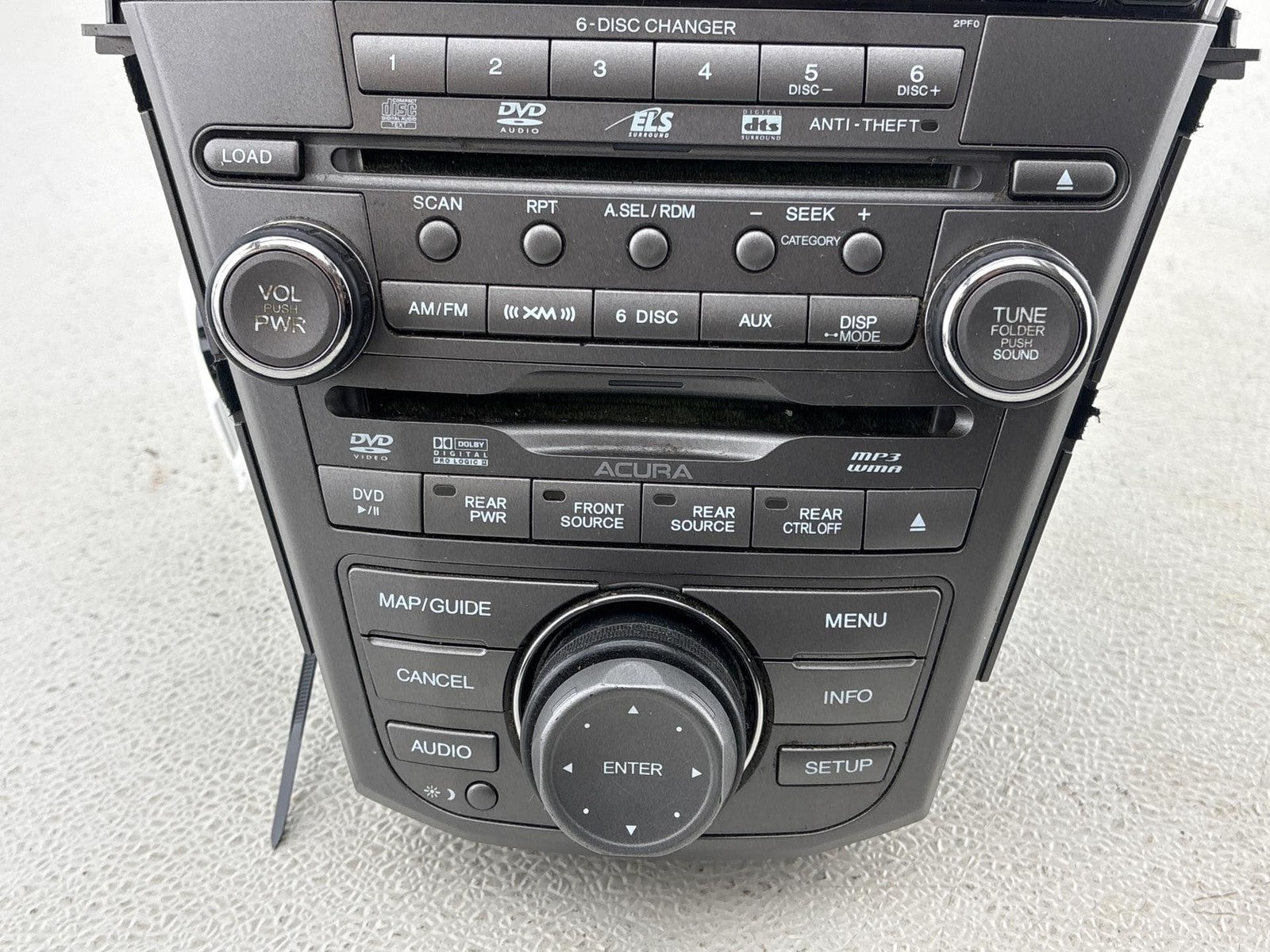 07-09 ACURA MDX Navigation GPS Radio 6 CD Replacement Player 39101-STX-A420