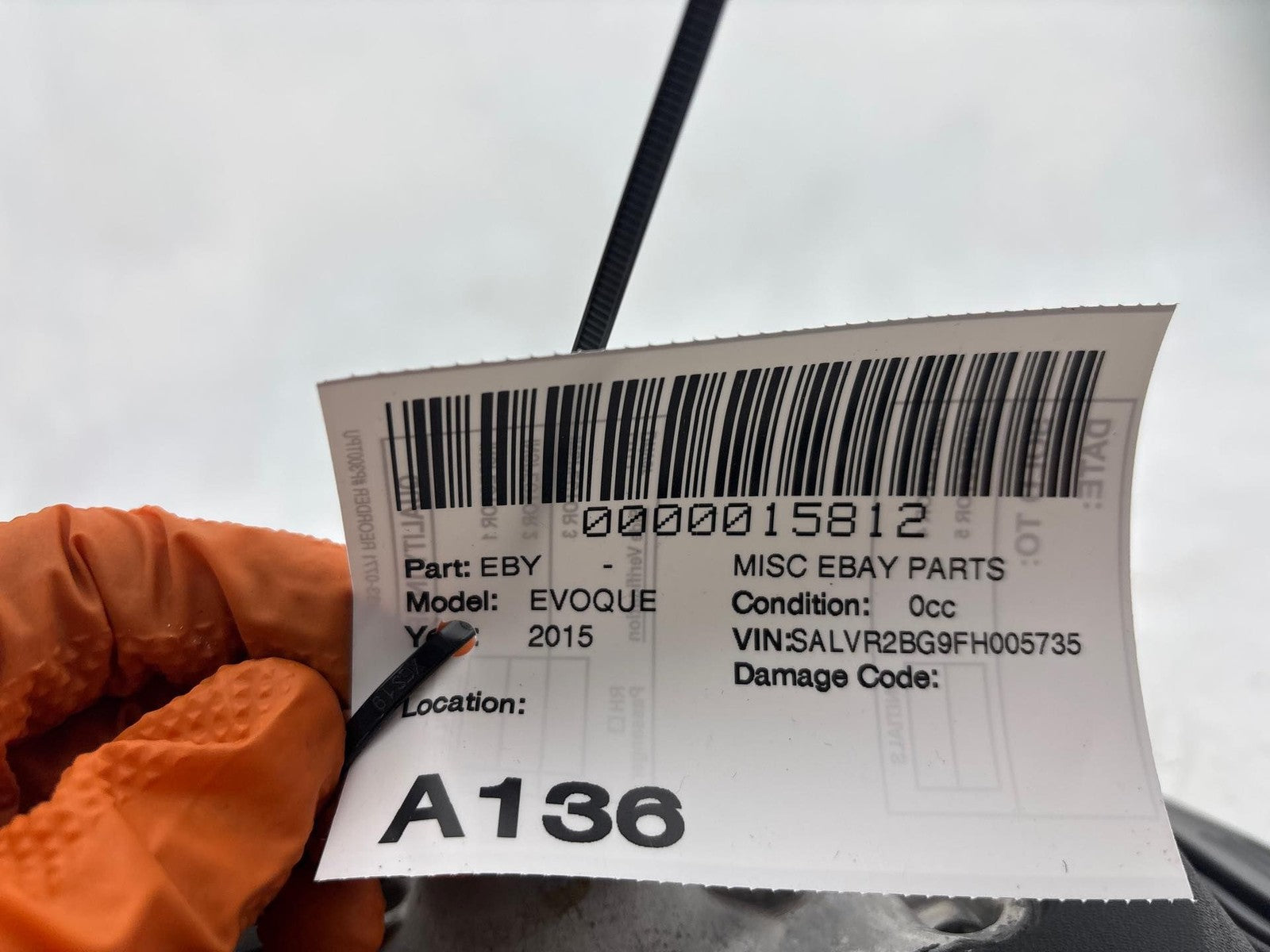 12-19 Land Rover Range Rover Evoque L538 Steering Wheel Black OEM