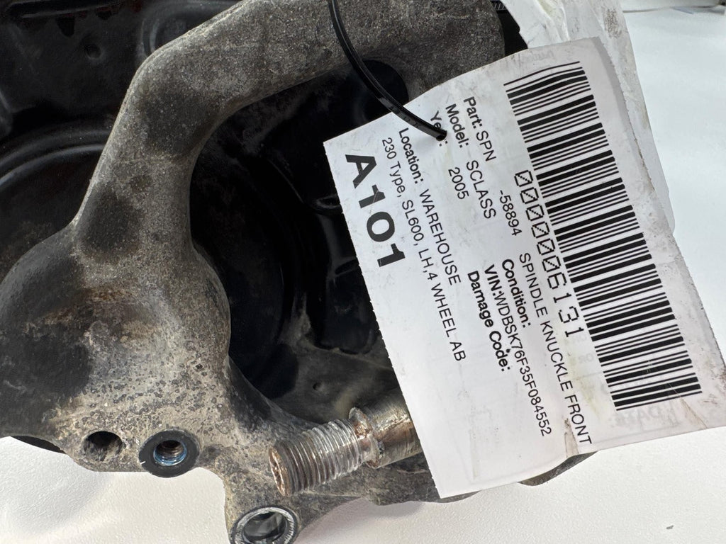 03-12 Mercedes R230 SL550 SL600 Front Left Side Spindle Knuckle Hub OEM