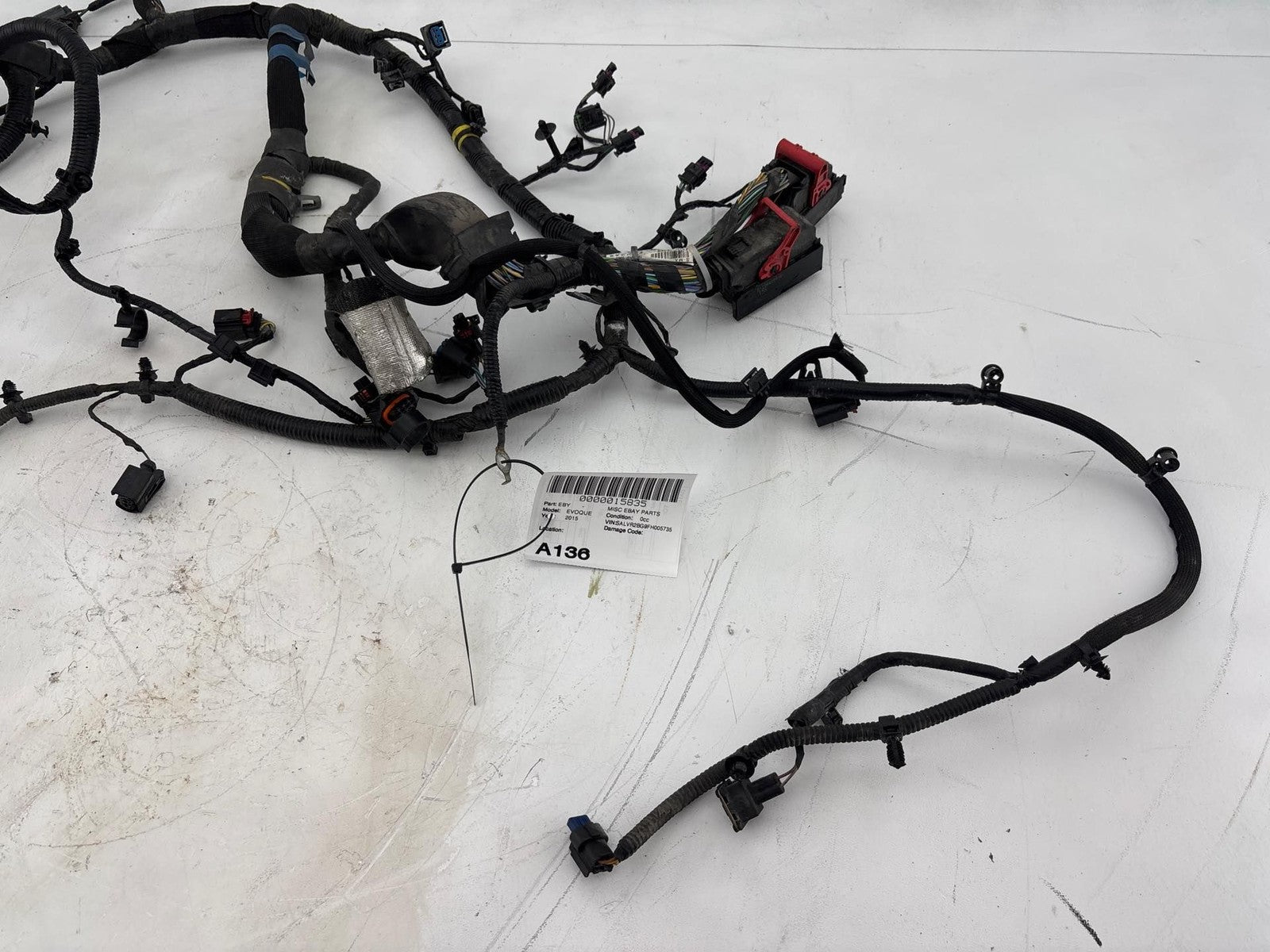 14-15 Range Rover Evoque L538 2.0 Turbo Engine Motor Wire Wiring Harness OEM