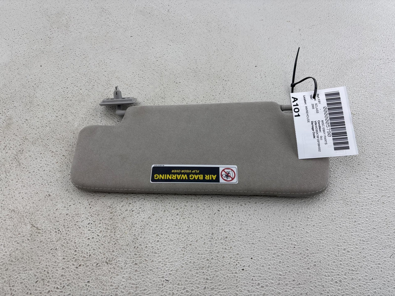 03-06 Mercedes SL600 SL500 SL55 Right Side Sun Visor OEM A2308101410