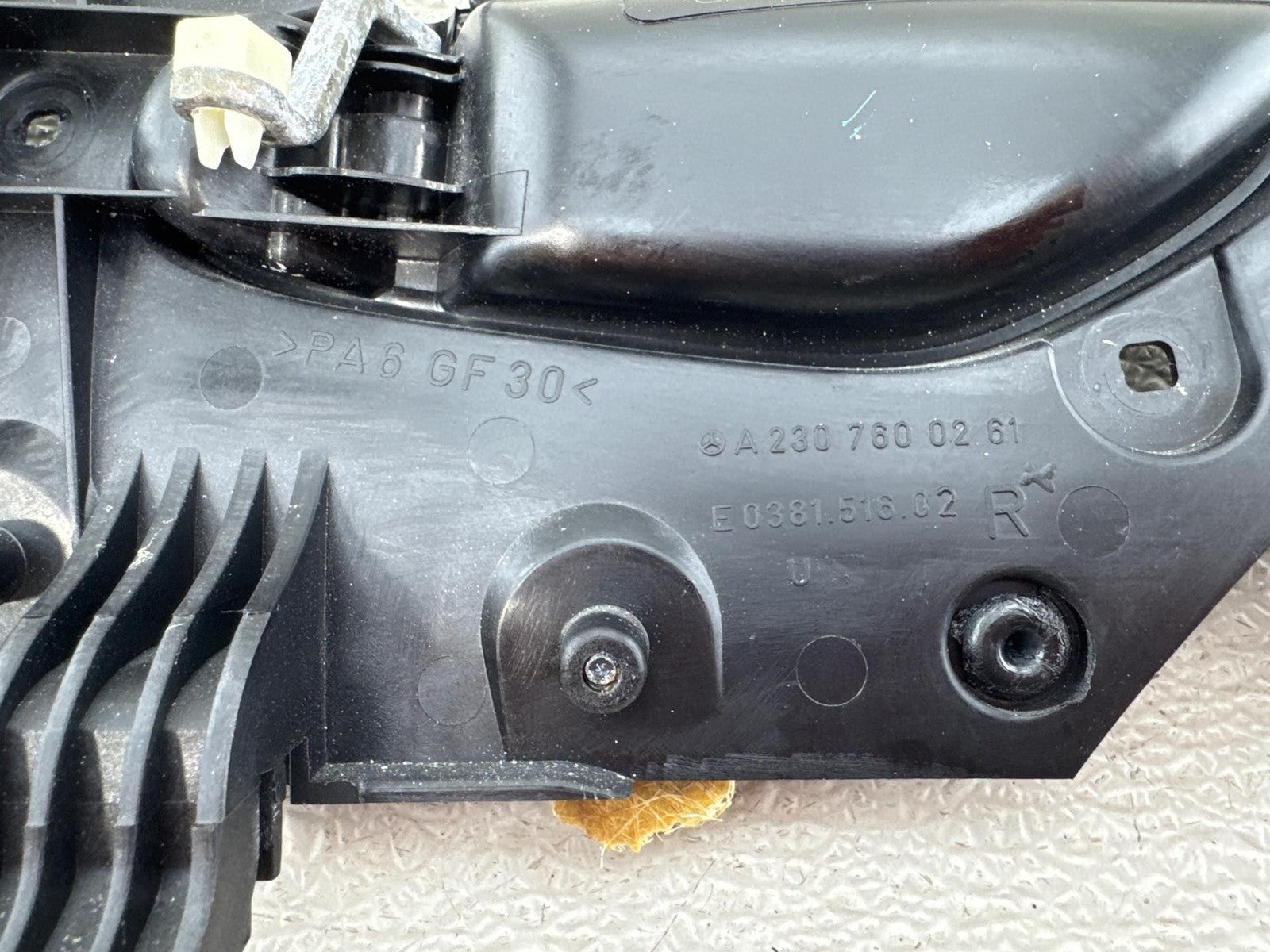 03-08 Mercedes SL600 R230 Front Right Passenger Interior Door Handle OEM