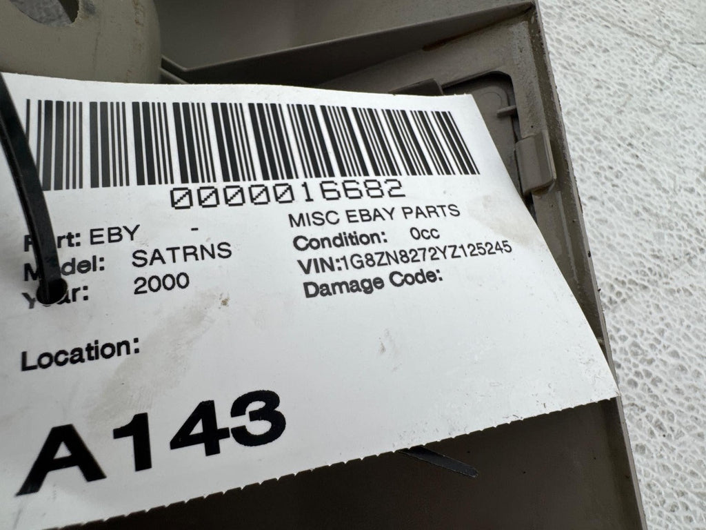 2000 Saturn S Series Sw Trunk Latch Lock Sill Scuff Plate Trim Cover Oem