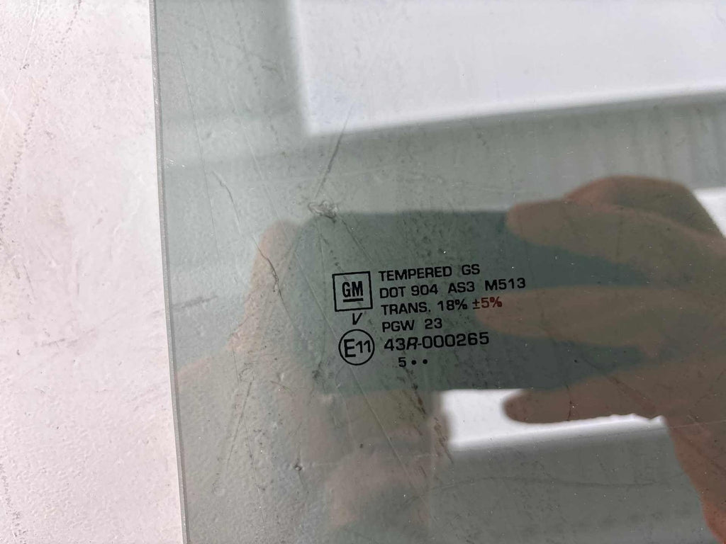 07-17 Gmc Acadia Rear Left Driver Side Door Window Glass Oem