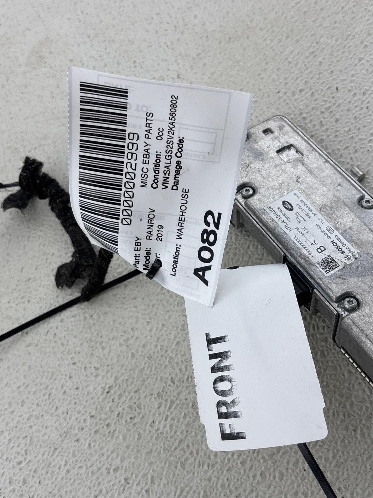 19 - 22 RANGE ROVER L405 FRONT WINDSHIELD CAMERA LANE KEEP KPLA19H406BC