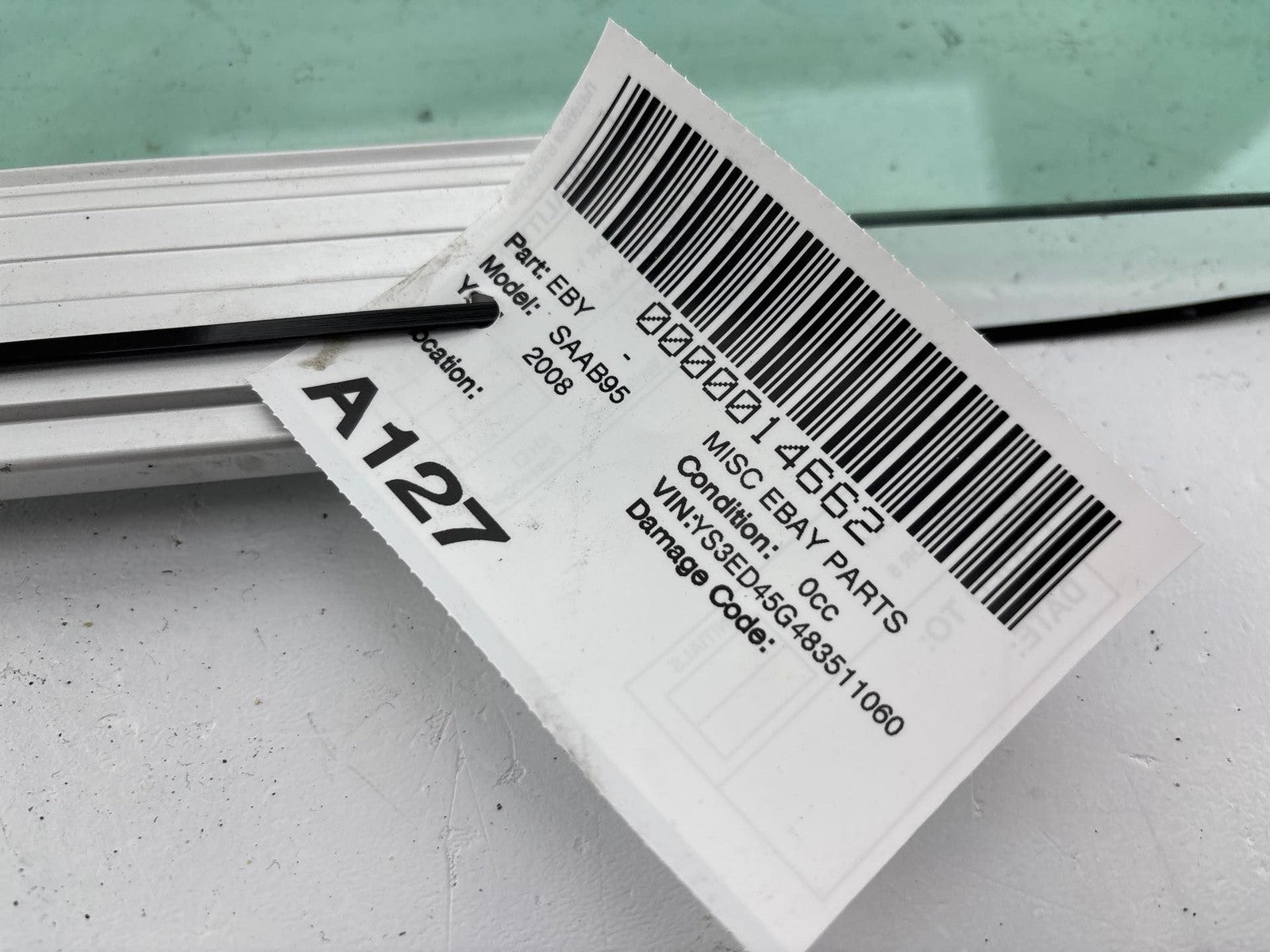 1999 - 2010 Saab 9-5 Glass Window Door Passenger Right Side Rh Front Oem