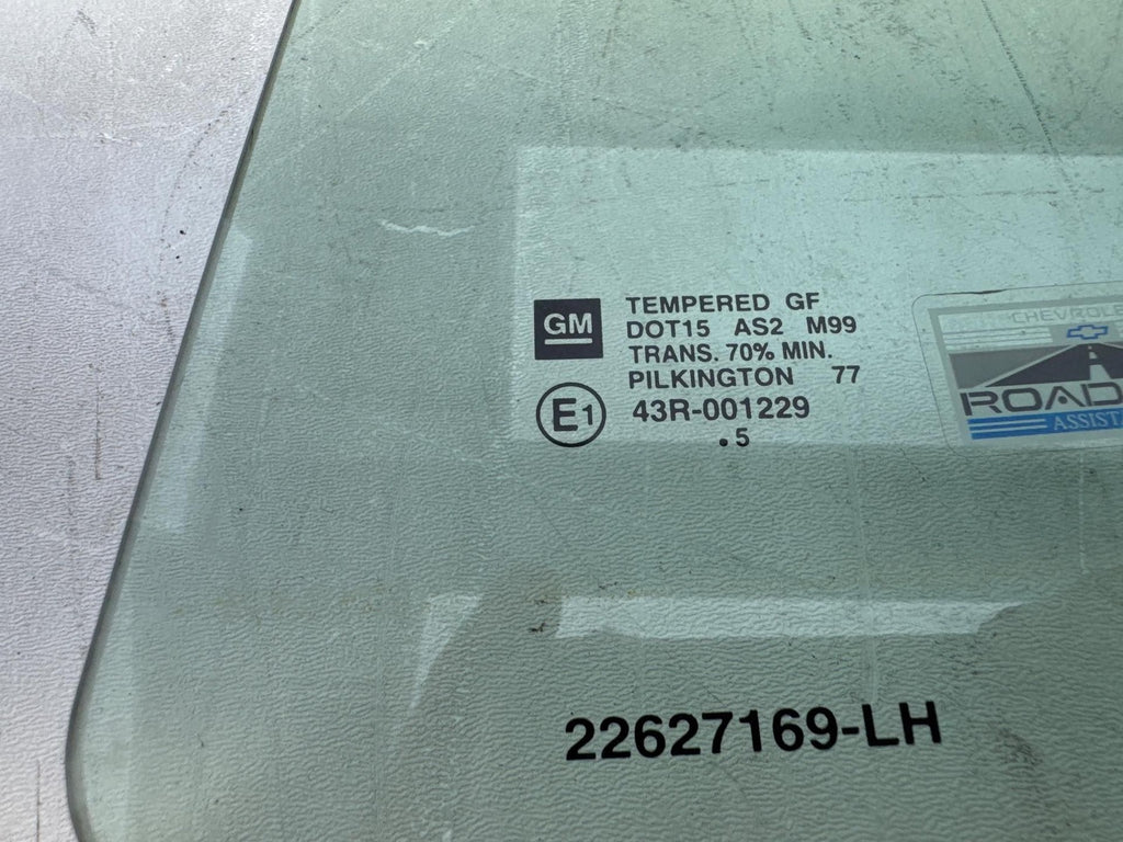 04-08 Chevrolet Malibu Driver/Left Side Rear Door Glass Window