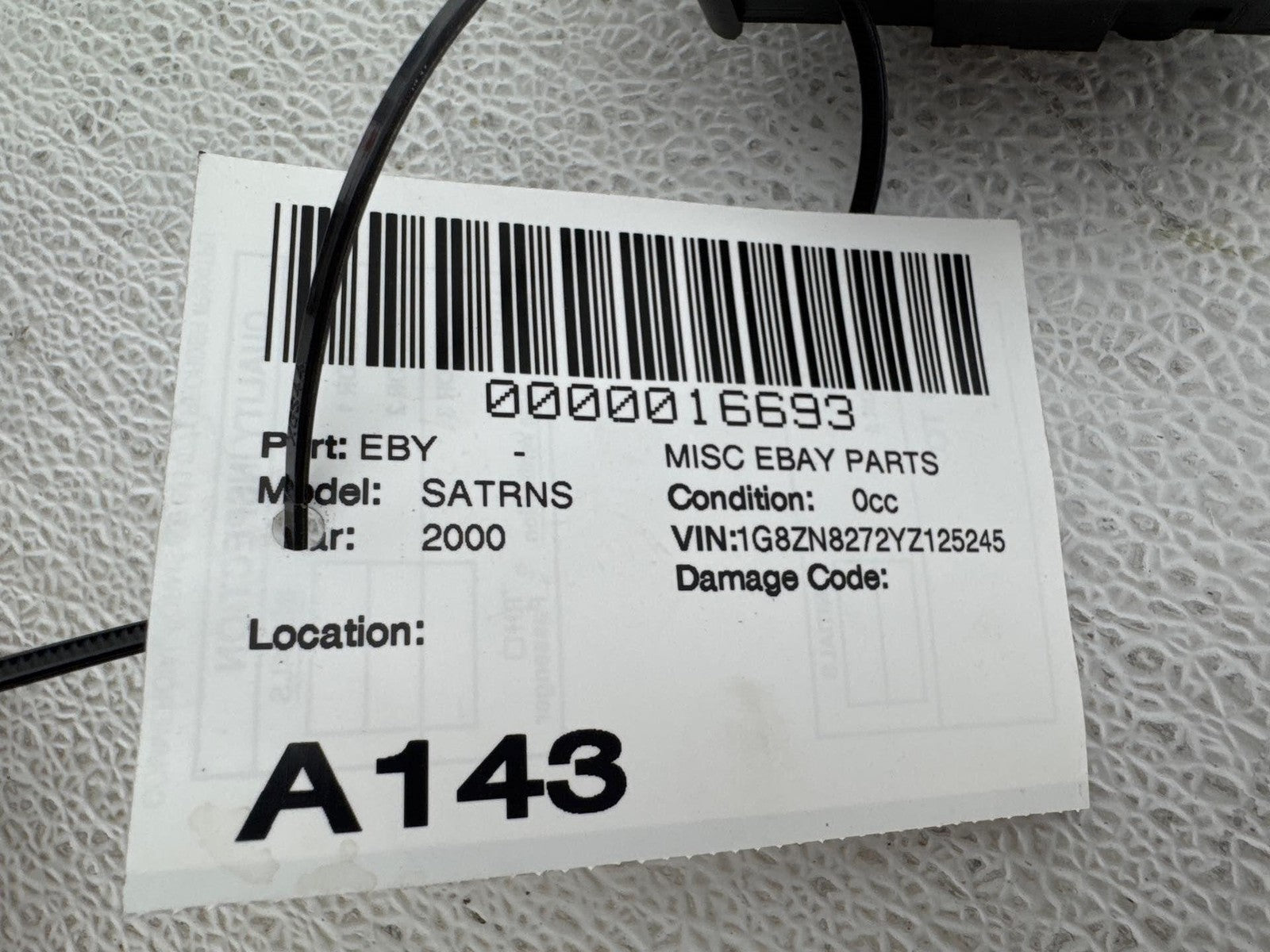 00-02 Saturn Sw2 Front Left Right Door Rear View Mirror Control Switch Oem