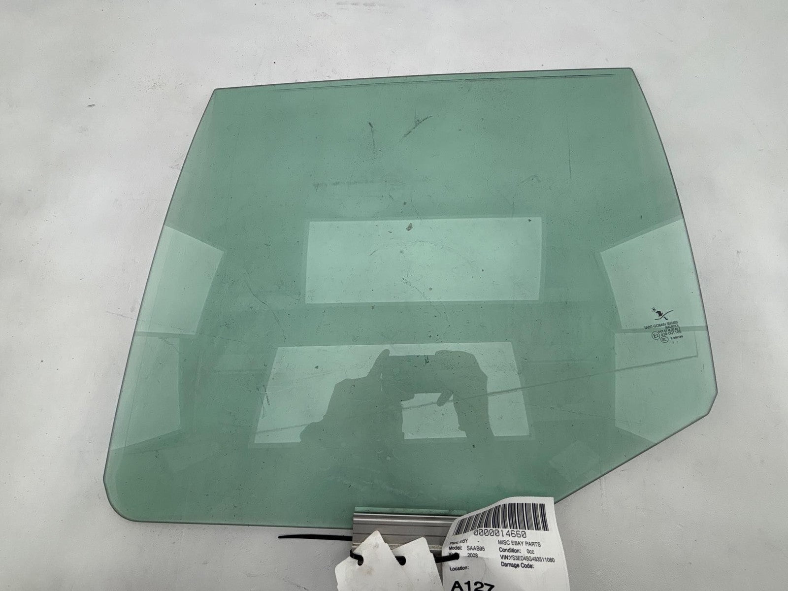 1999-2010 Saab 9-5 Driver Left Rear Door Window Glass