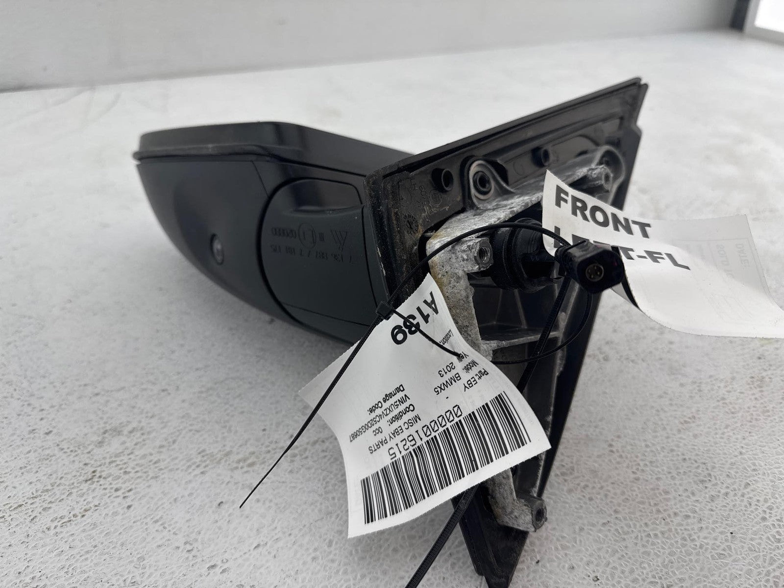 10-13 Bmw E70 X5 Front Left Driver Side Door Rear View Mirror W/ Camera Oem