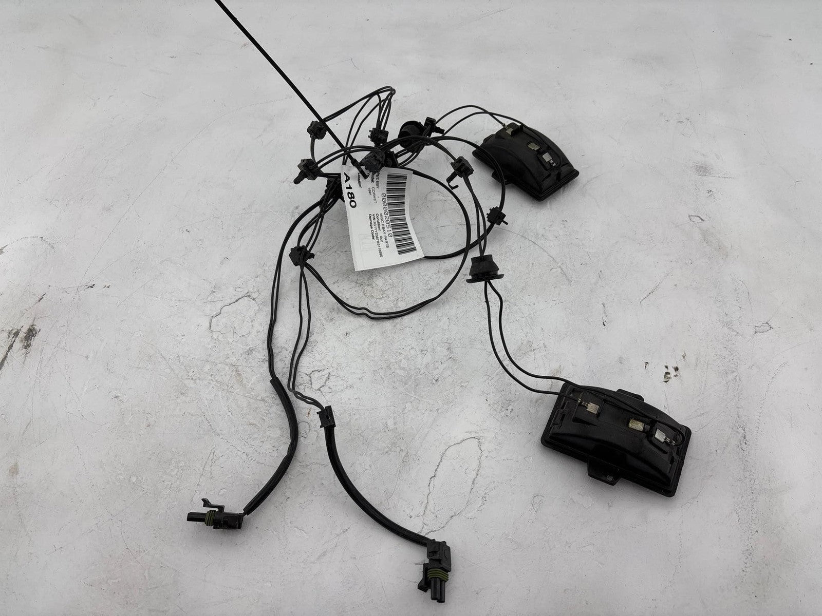 1991-1996 Chevrolet Corvette Rear Bumper Left & Right Back-Up Lamp Set Oem