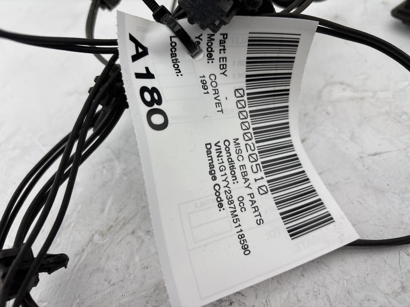 1991-1996 Chevrolet Corvette Rear Bumper Left & Right Back-Up Lamp Set Oem