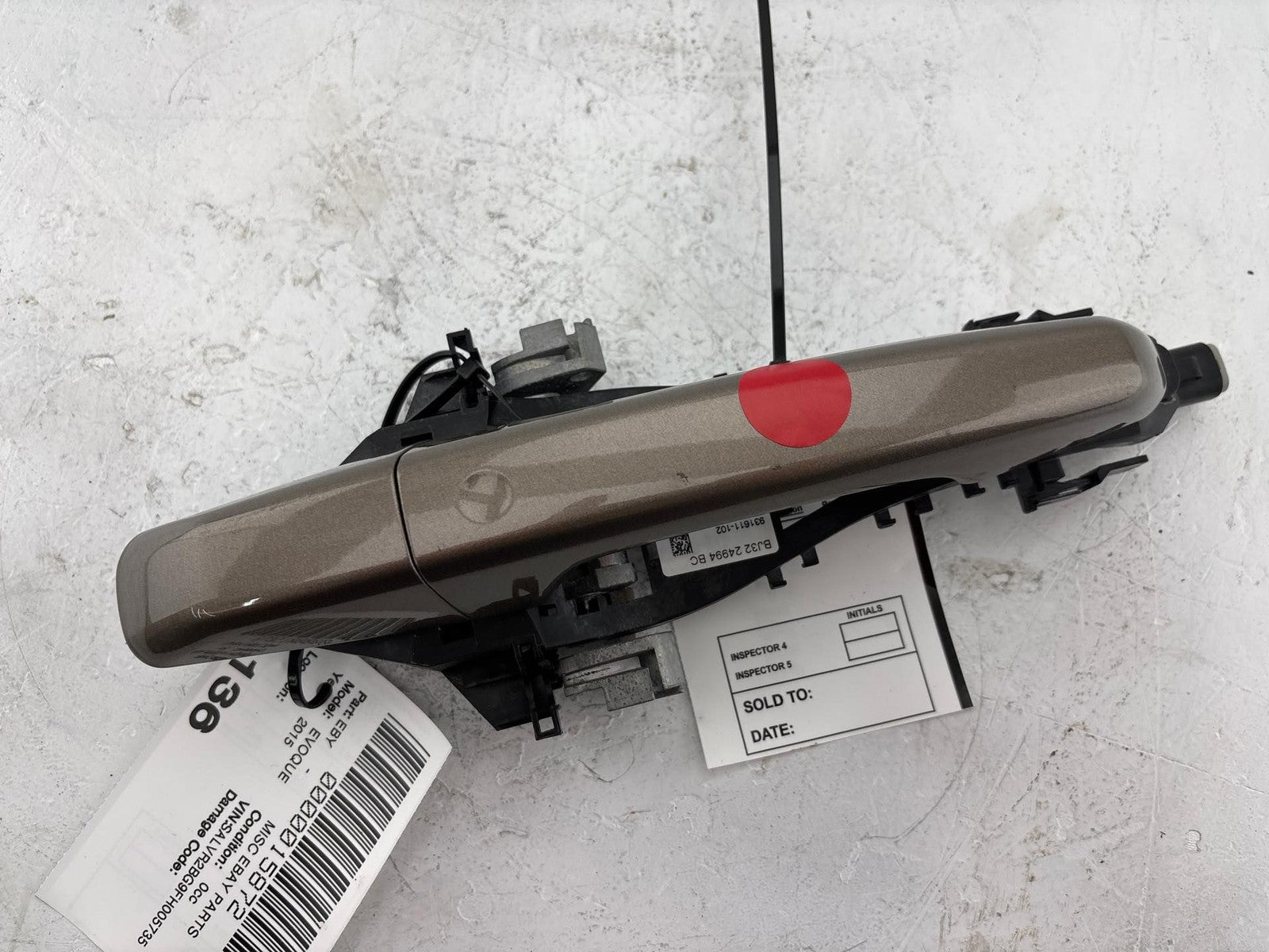 14-19 Range Rover Evoque L538 Rear Right Side Door Exterior Handle OEM