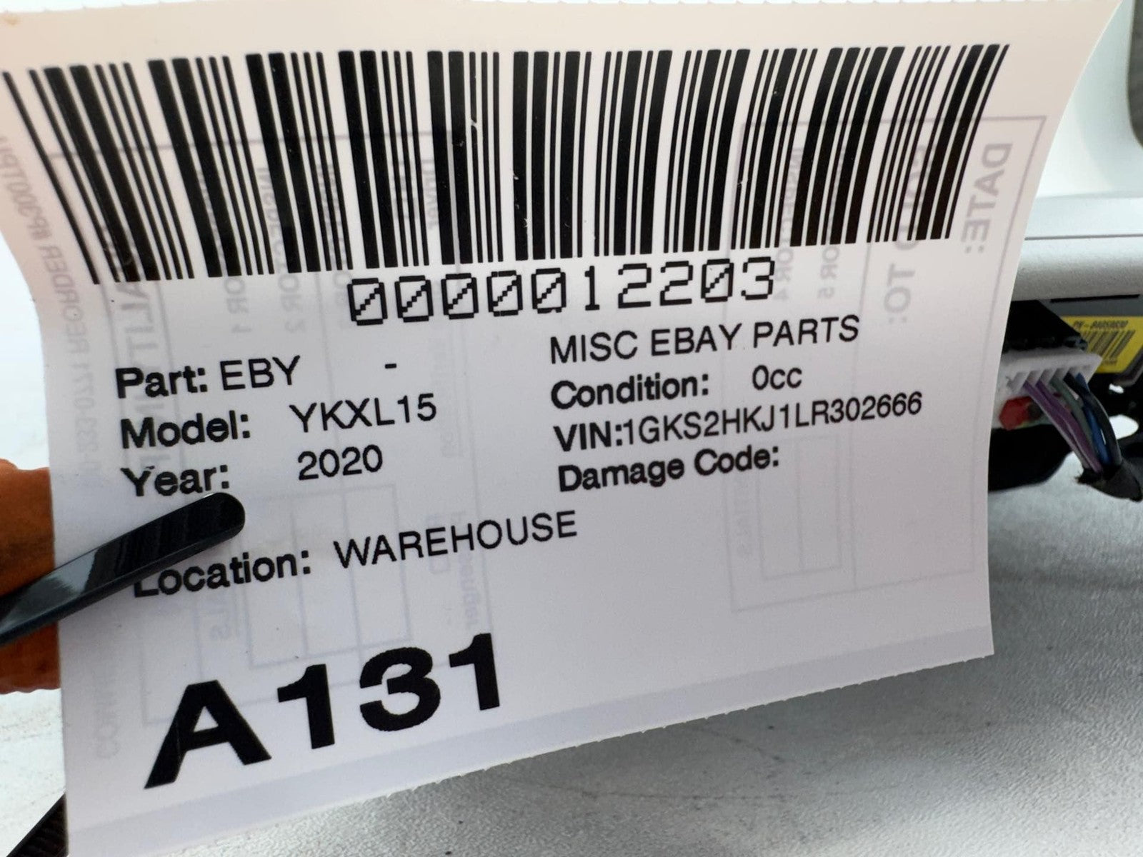 15-20 GMC Yukon XL Overhead Roof Center Console Map Dome Lamps OEM 84084118