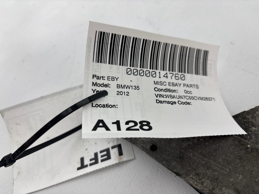 08-13 BMW 135i FRONT LEFT V-BRACE PULL ROD SUB FRAME STRUT BAR OEM