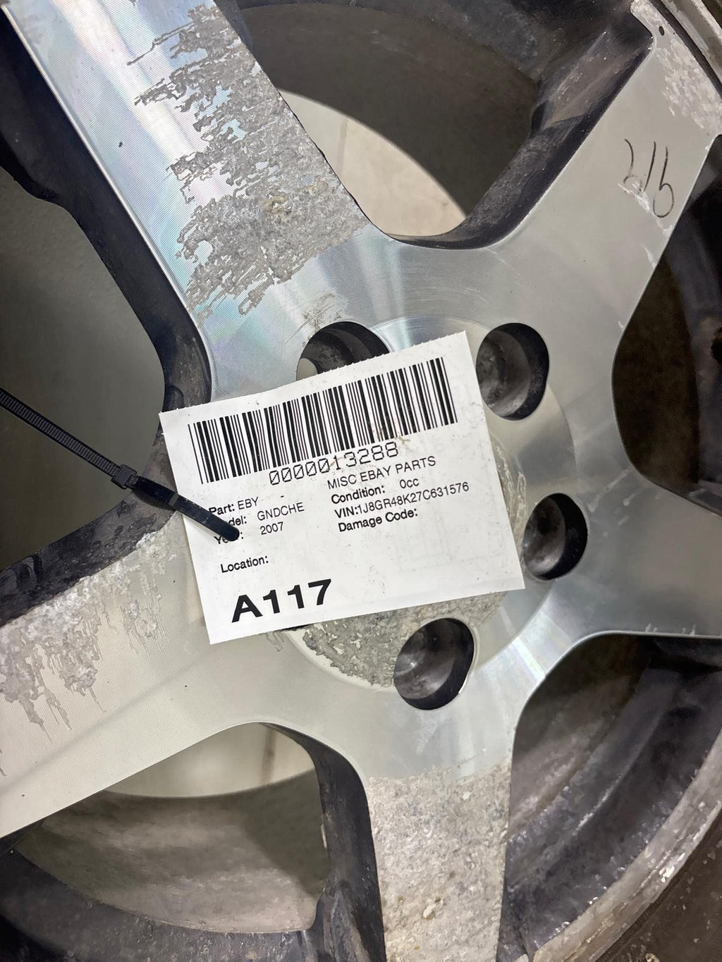 05-07 Jeep Grand Cherokee Spare Tire Wheel 245/65 R17 105S Rim 17x7.5