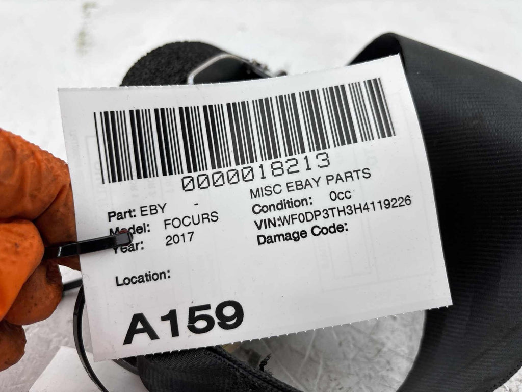 16-18 Ford Focus Rs Rear Right Seat Belt Oem
